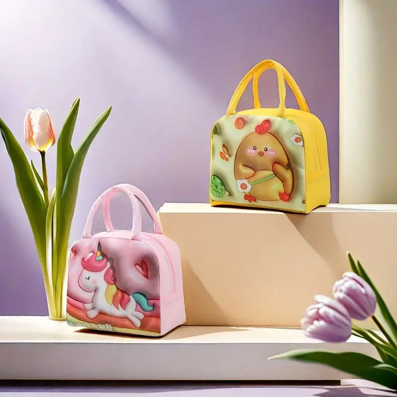 3D Cartoon Lunch Bag