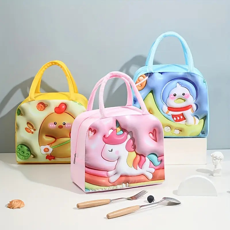 3D Cartoon Lunch Bag